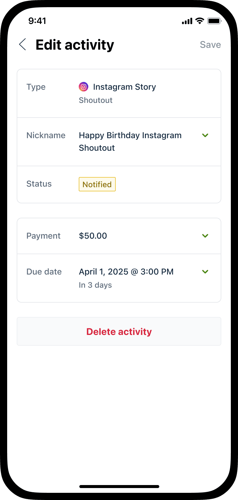 Opendorse screenshot 3