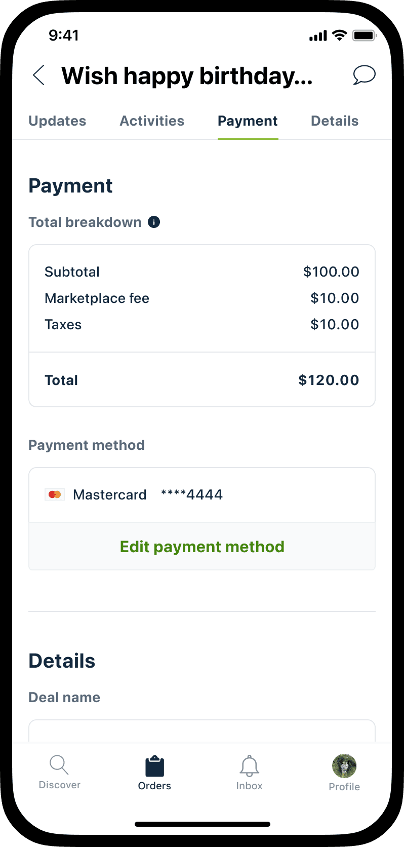 Opendorse screenshot 2