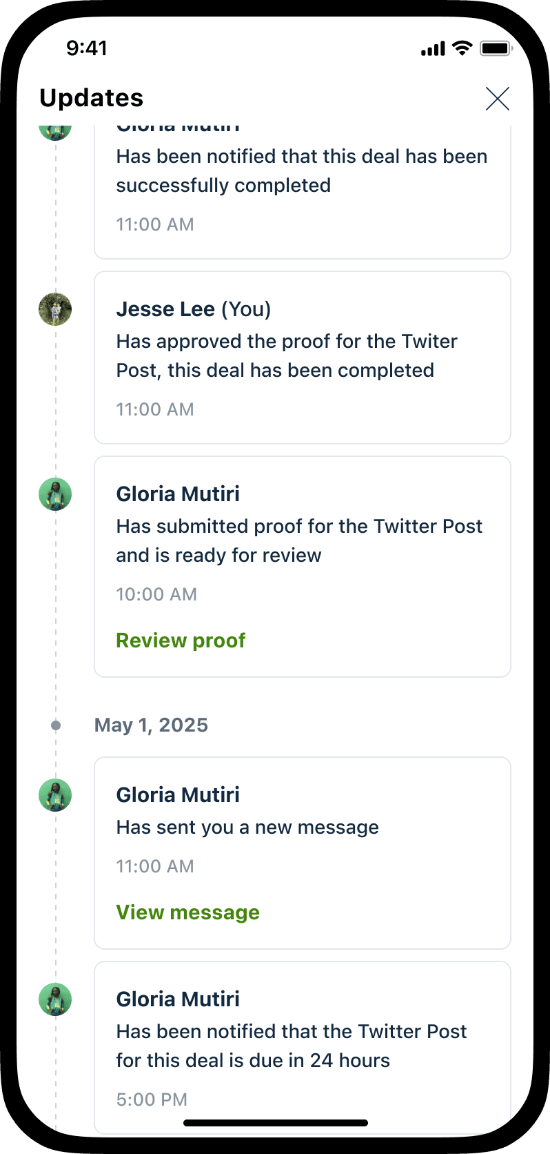 Opendorse screenshot 1